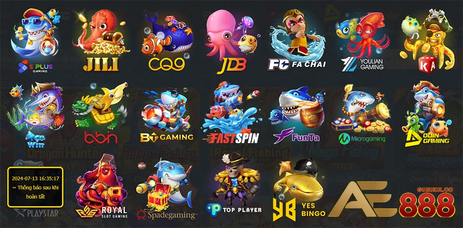 đa dạng các sảnh bắn cá nổi tiếng tại KUBET